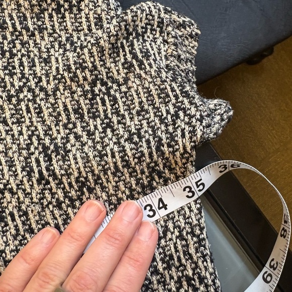 Nordstrom Painted Threads Black White Oversized Cardigan Sweater women's size M - Picture 6 of 9